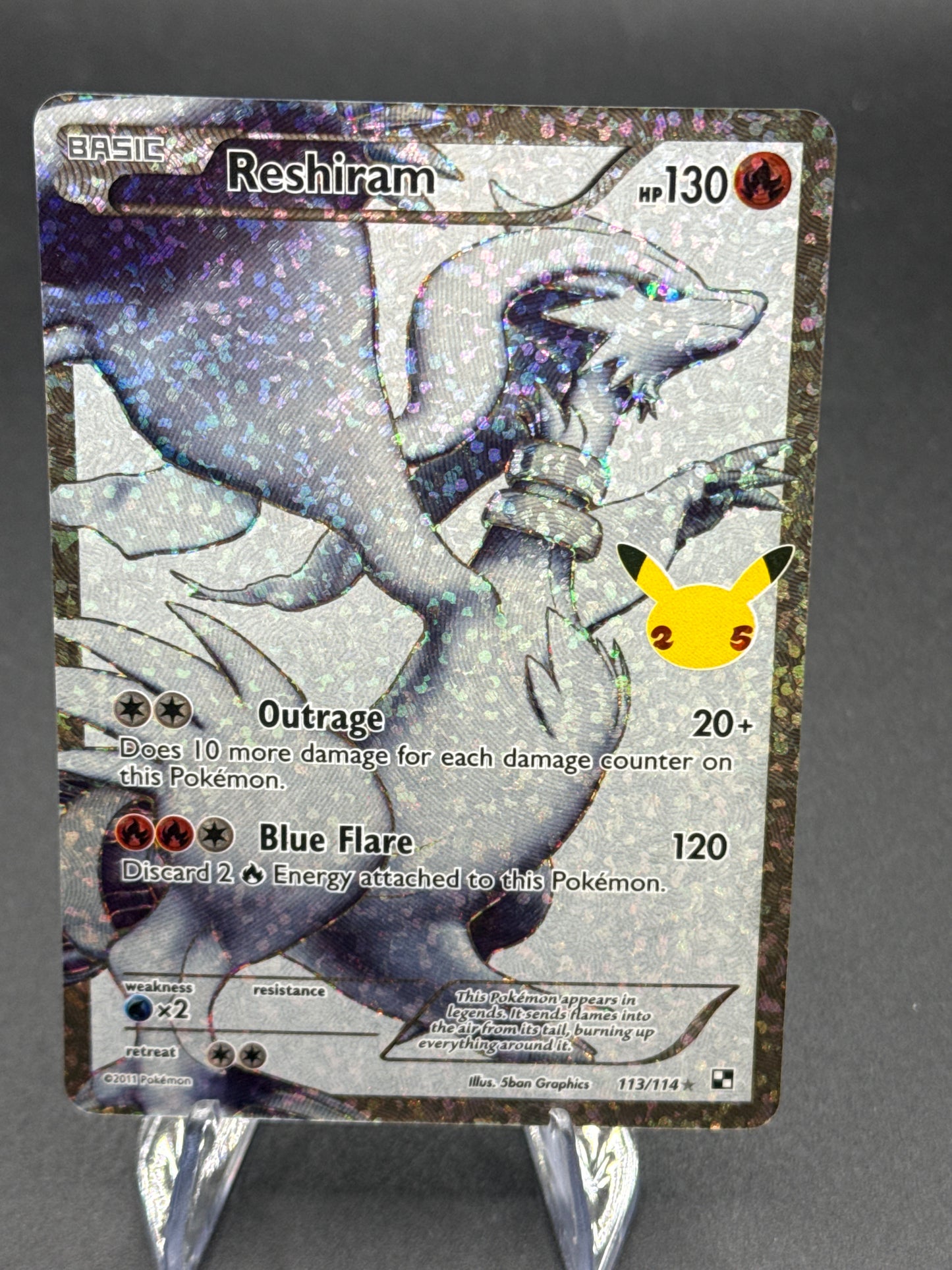 Pokémon TCG: 2011 - Reshiram - 113/114 - SWSH: Celebrations Classic Collection
