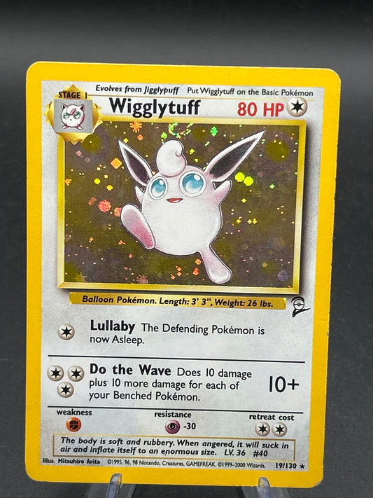 Pokémon TCG: 2000 Wigglytuff 19/130 Base Set 2 Holo - DMG