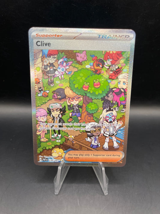 Pokémon TCG: 2024 Clive 236/091 S&V Paldean Fates Trainer Alt Art