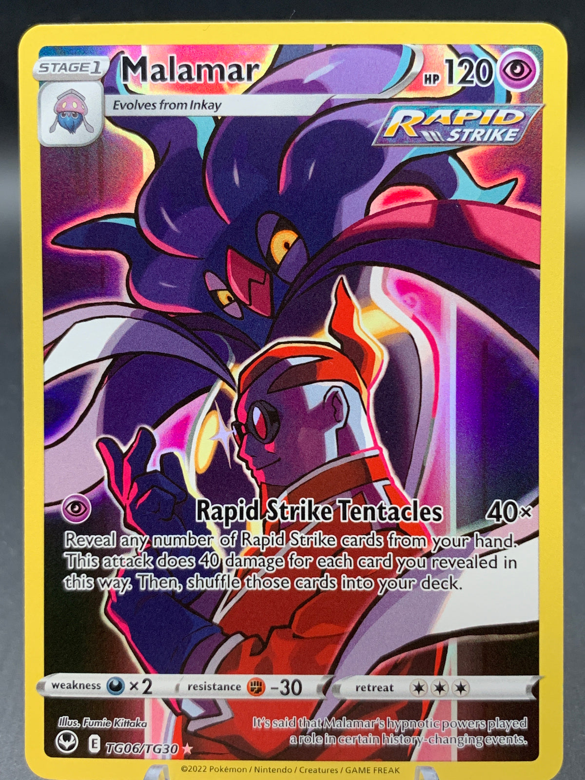 Pokémon TCG: 2022 Malamar - TG06/TG30 - SWSH: Silver Tempest Trainer Gallery