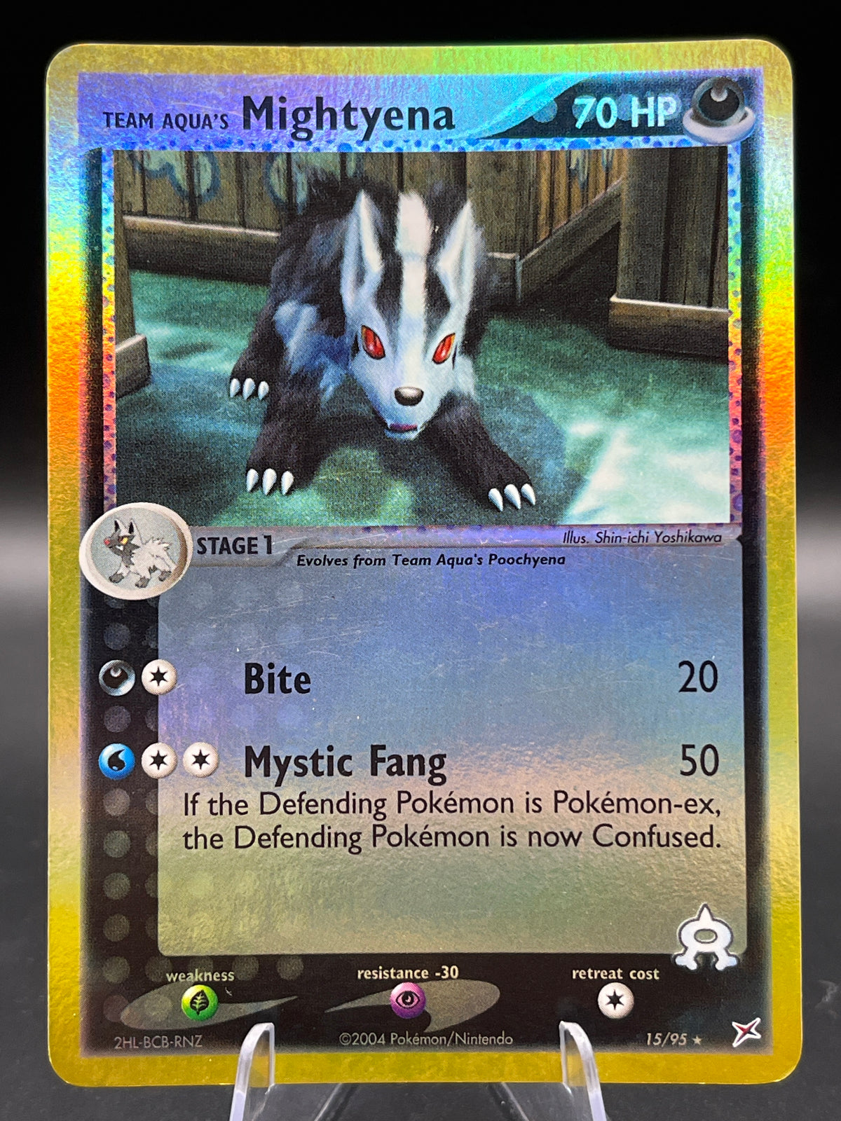 Pokémon TCG: 2004 Team Aqua's Mightyena 15/95 - EX Team Magma vs Team Aqua