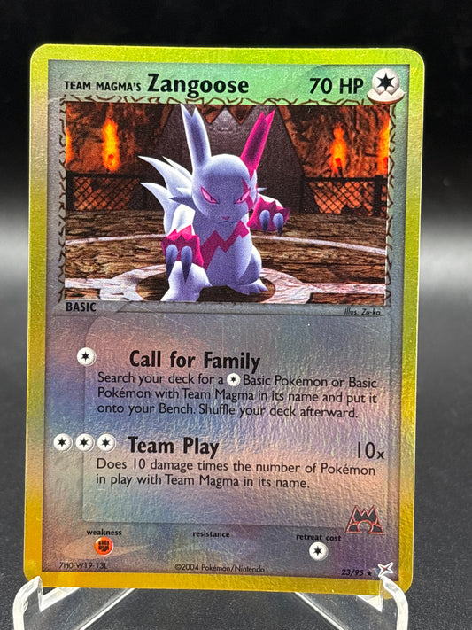 Pokémon TCG: Team Magma's Zangoose 23/95 Team Magma vs Team Aqua Reverse Holo