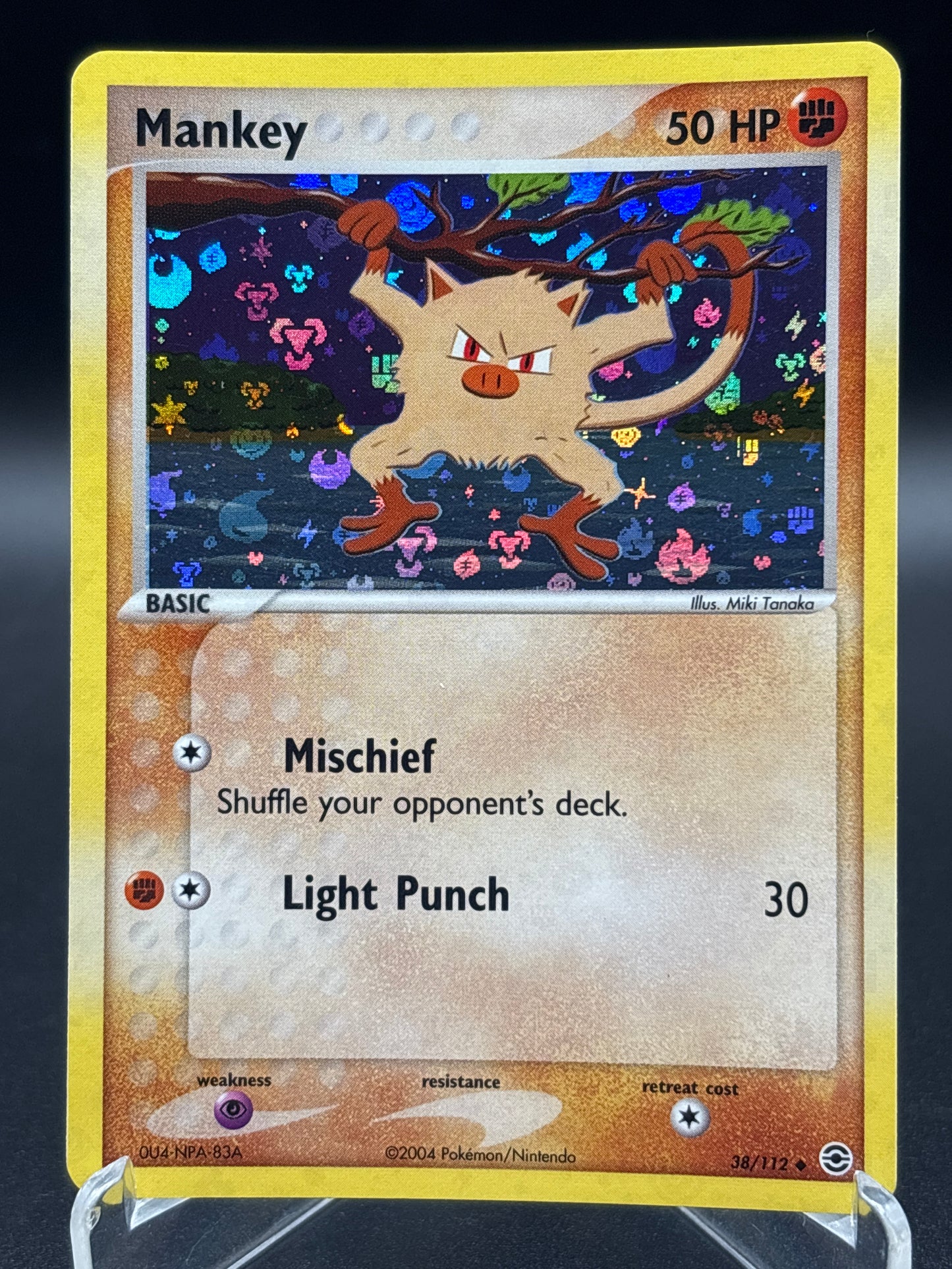 Pokémon TCG: 2004 Mankey 38/112 - FireRed & LeafGreen Reverse Holo