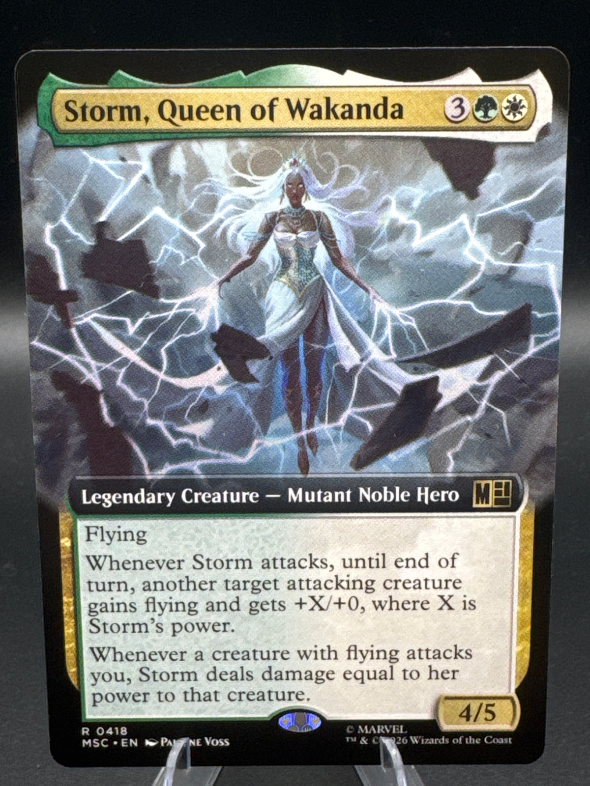 MTG TCG: 2026 Storm, Queen of Wakanda (Extended Art) - 0418 - Commander: Marvel Super Heroes (MSC)