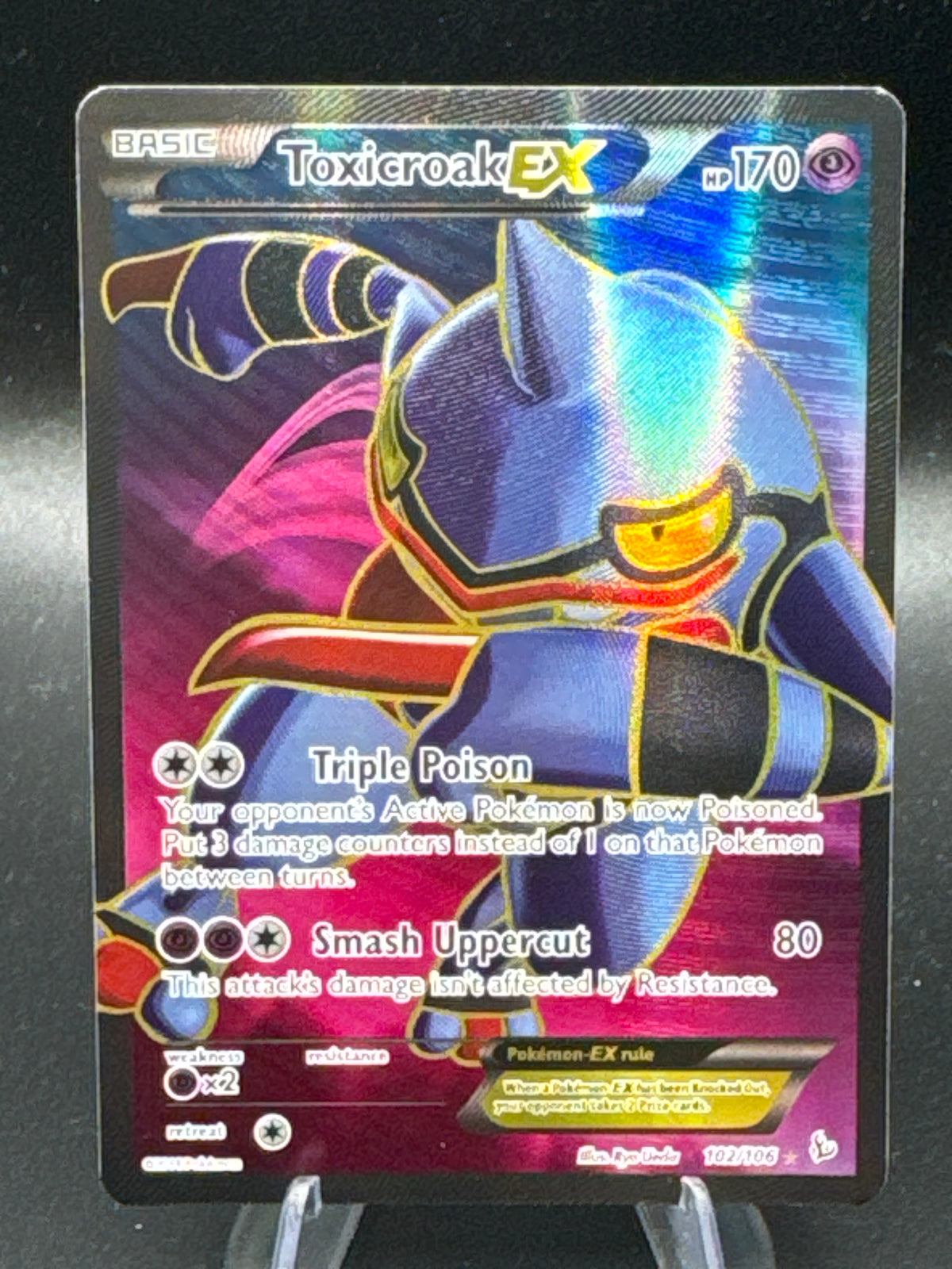 Pokémon TCG: 2014 Toxicroak EX - 102/106 - XY: Flashfire