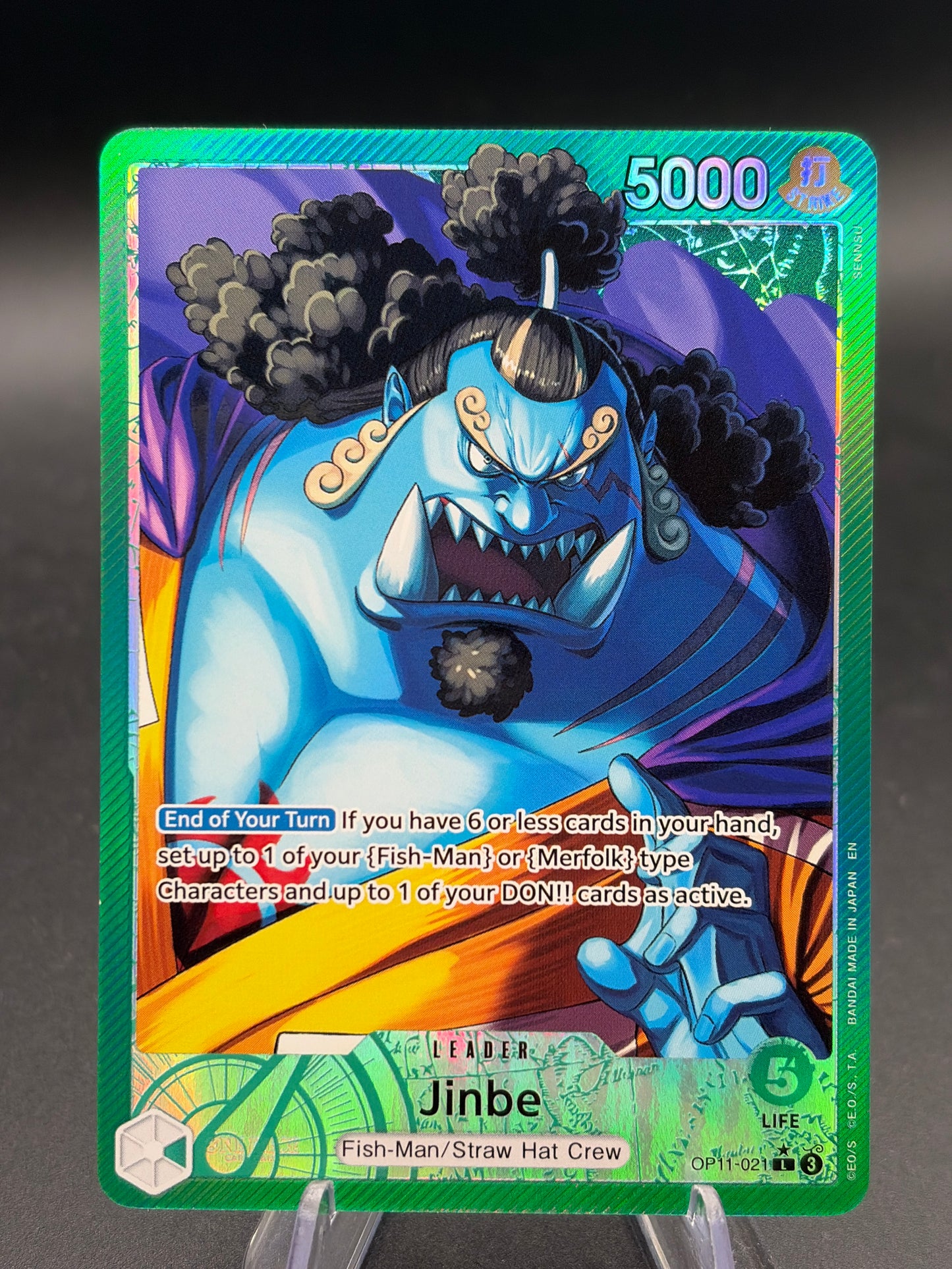 One Piece TCG: Jinbe (021) (Alternate Art) - A Fist of Divine Speed (OP11)