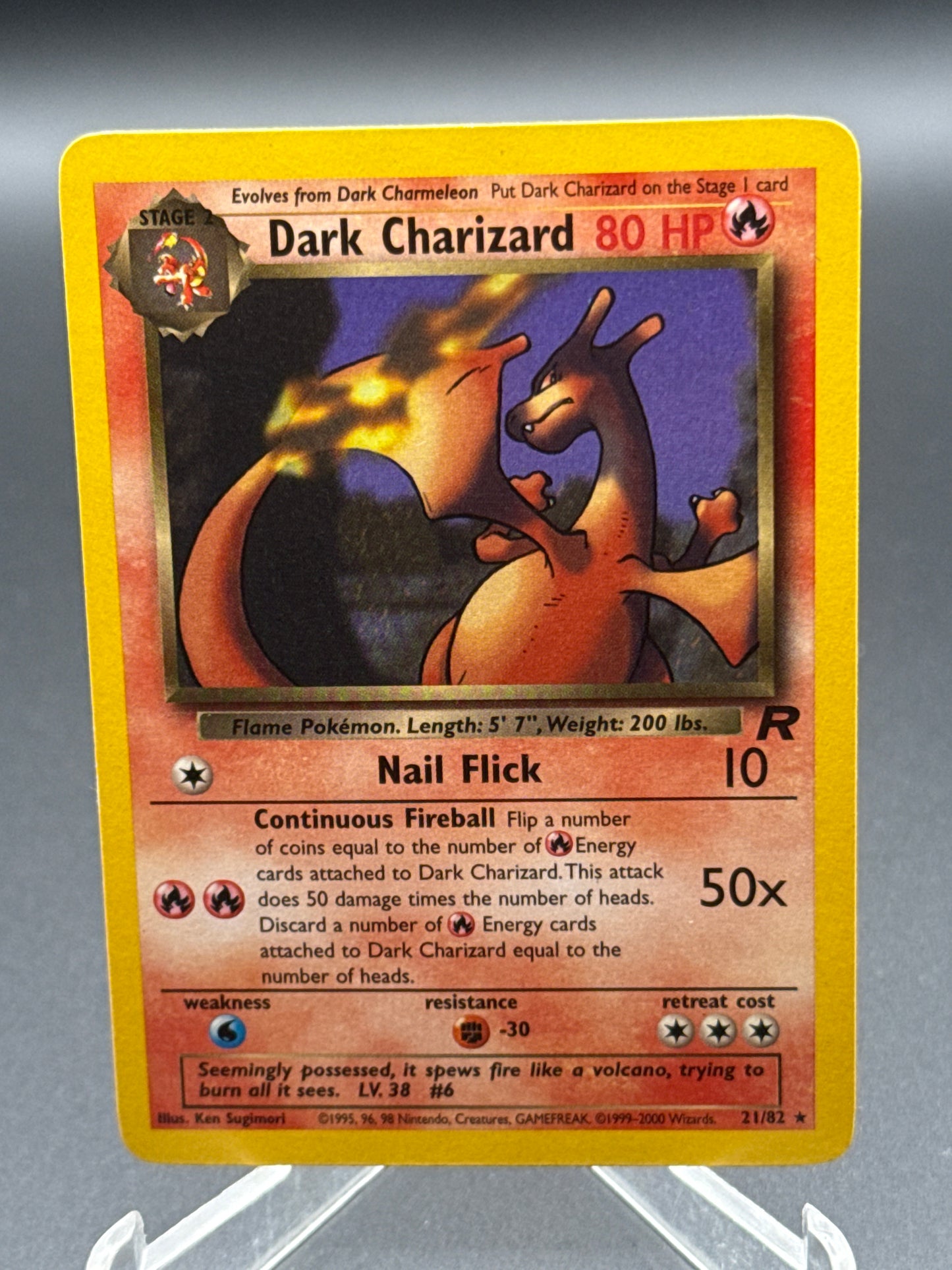 Pokémon TCG: 2000 Dark Charizard 21/82 Team Rocket