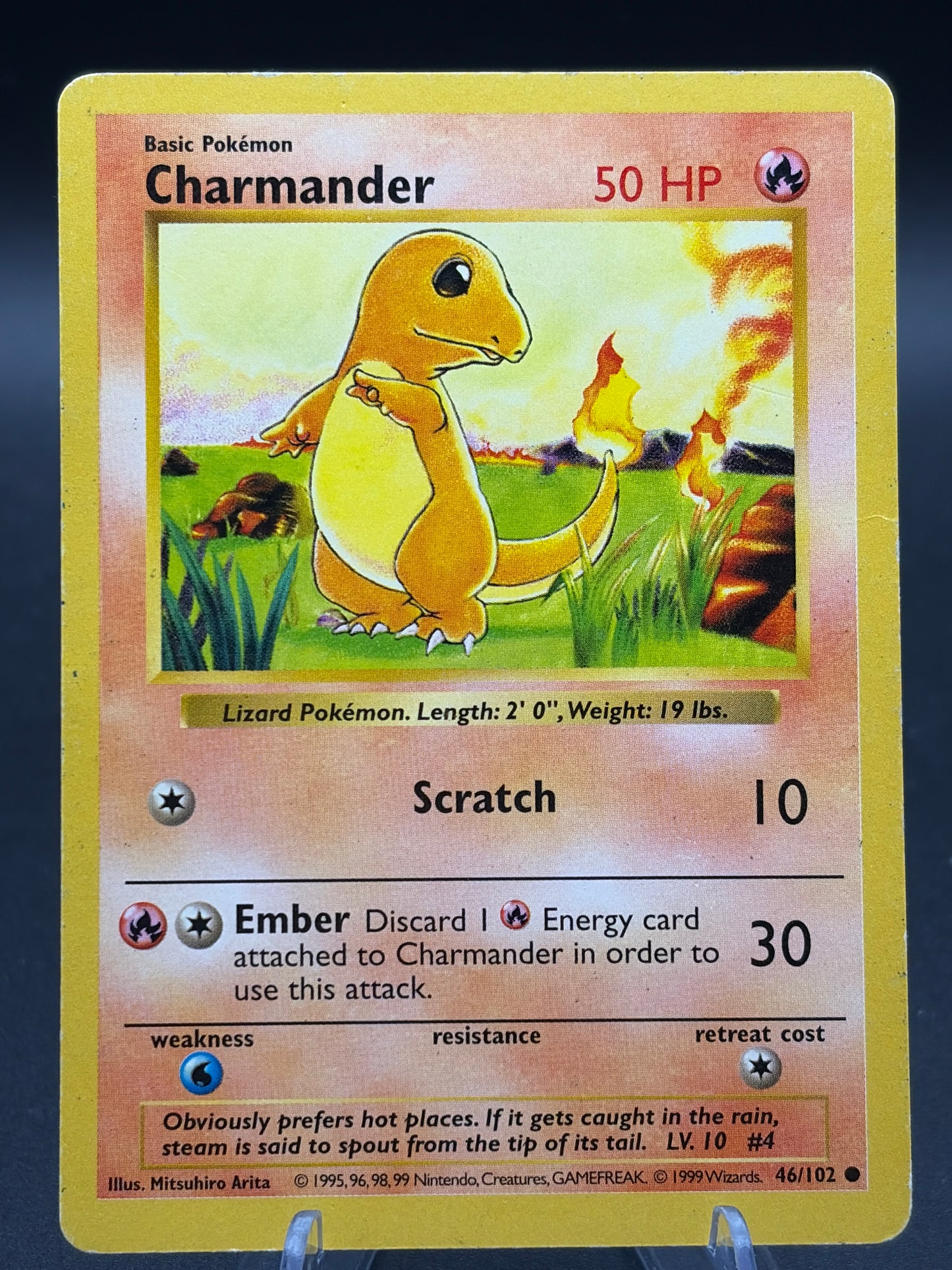 Pokémon TCG: 1999 Charmander 46/102 Base Set Shadowless