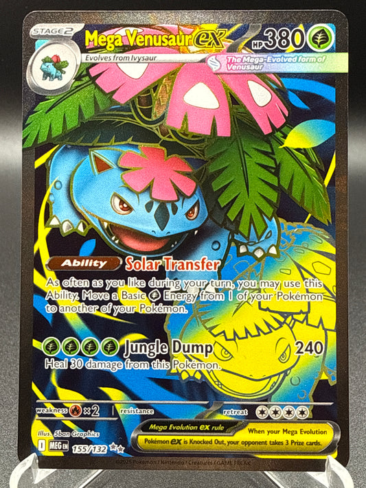 Pokémon TCG: 2025 Mega Venusaur ex 155/132 MEG: Mega Evolution