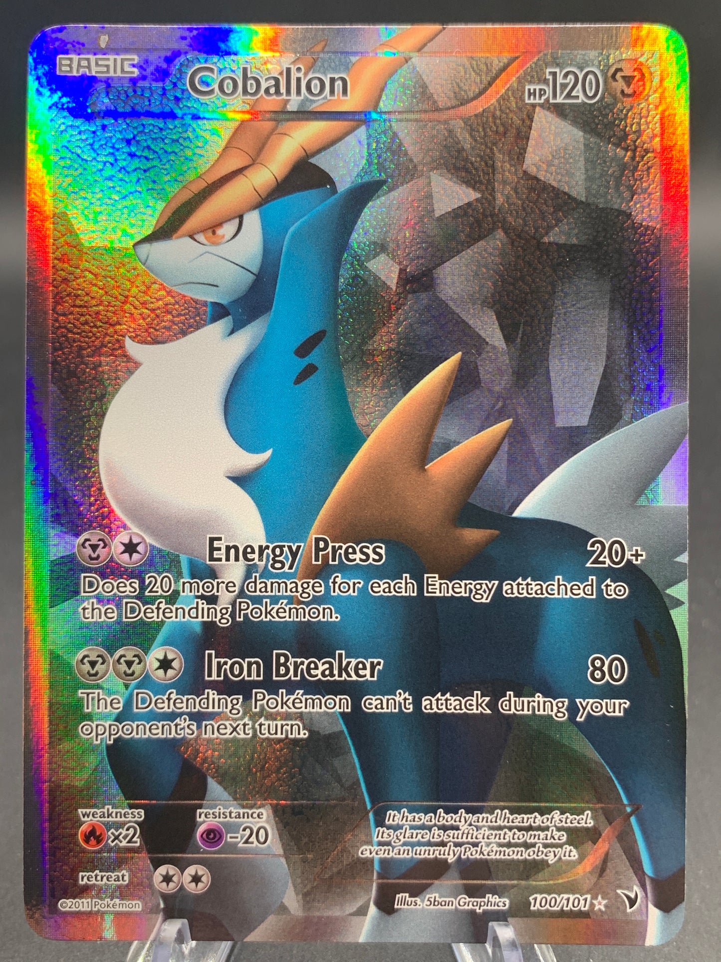 Pokémon TCG: 2011 Cobalion - 100/101 - NVI: Noble Victories
