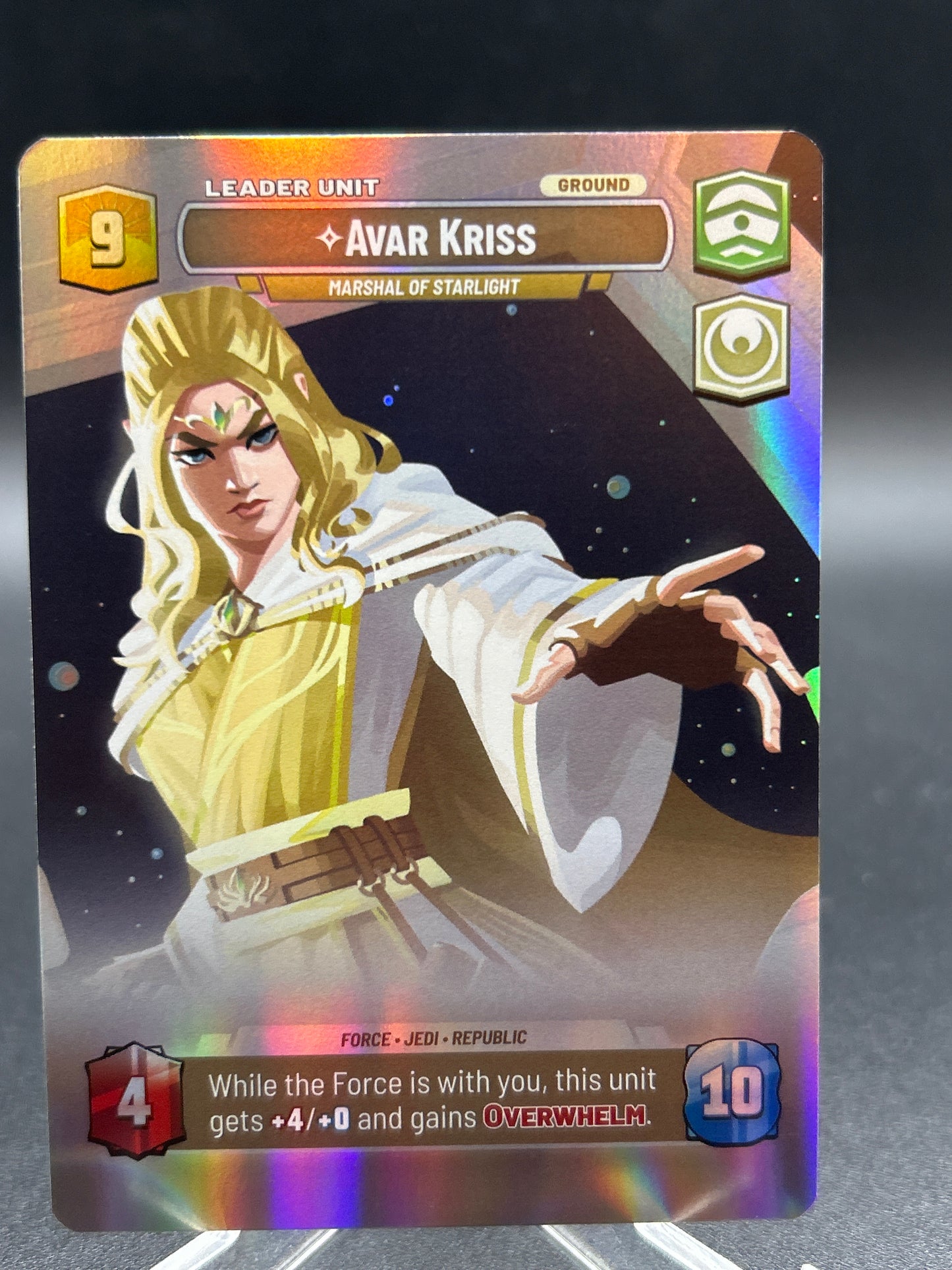 Star Wars TCG: Avar Kriss - Marshal of Starlight (Showcase) - Legends of the Force (LOF)