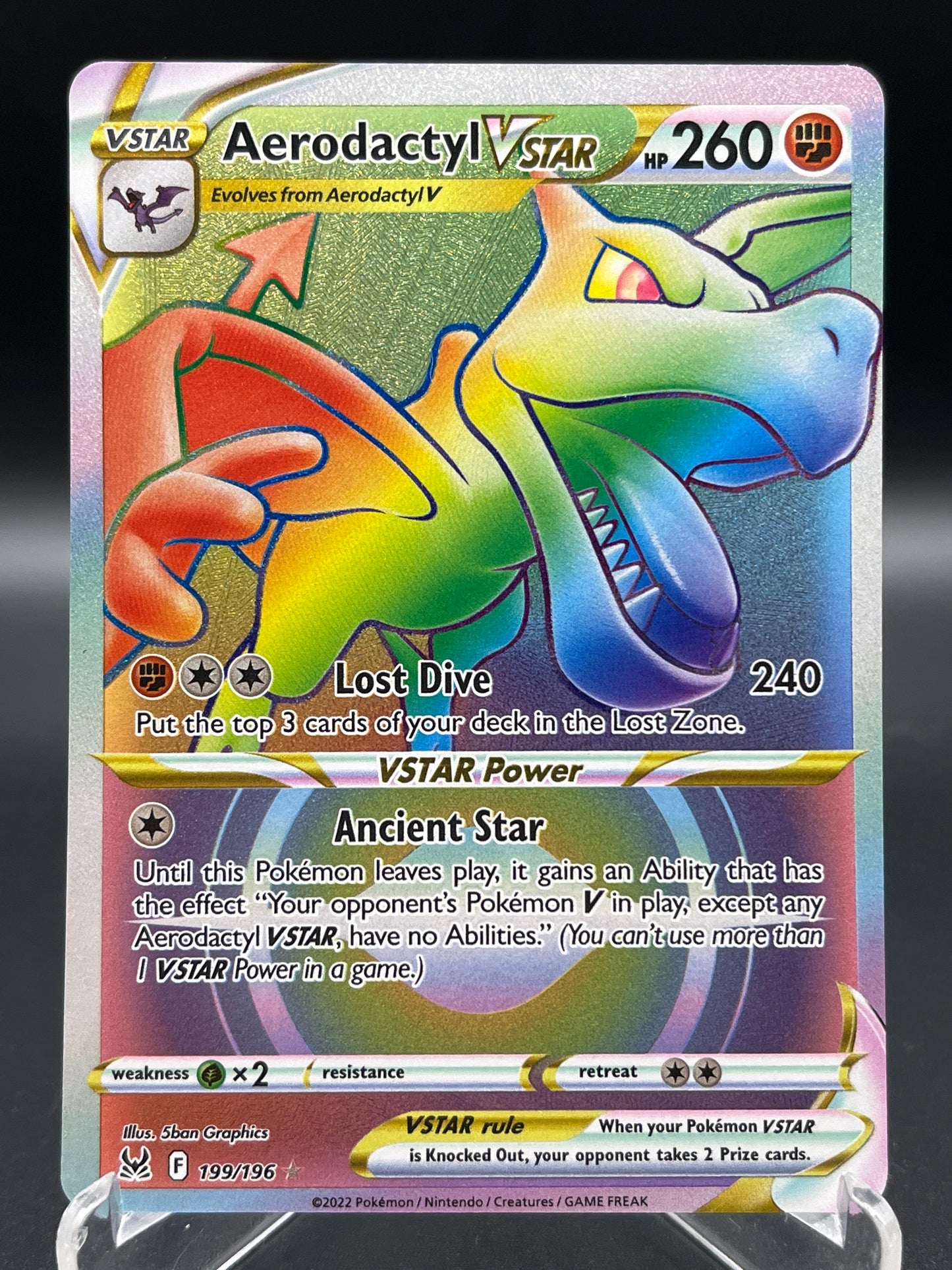 Pokémon TCG: 2022 Aerodactyl Vstar - 199/196 - SWSH11: Lost Origin