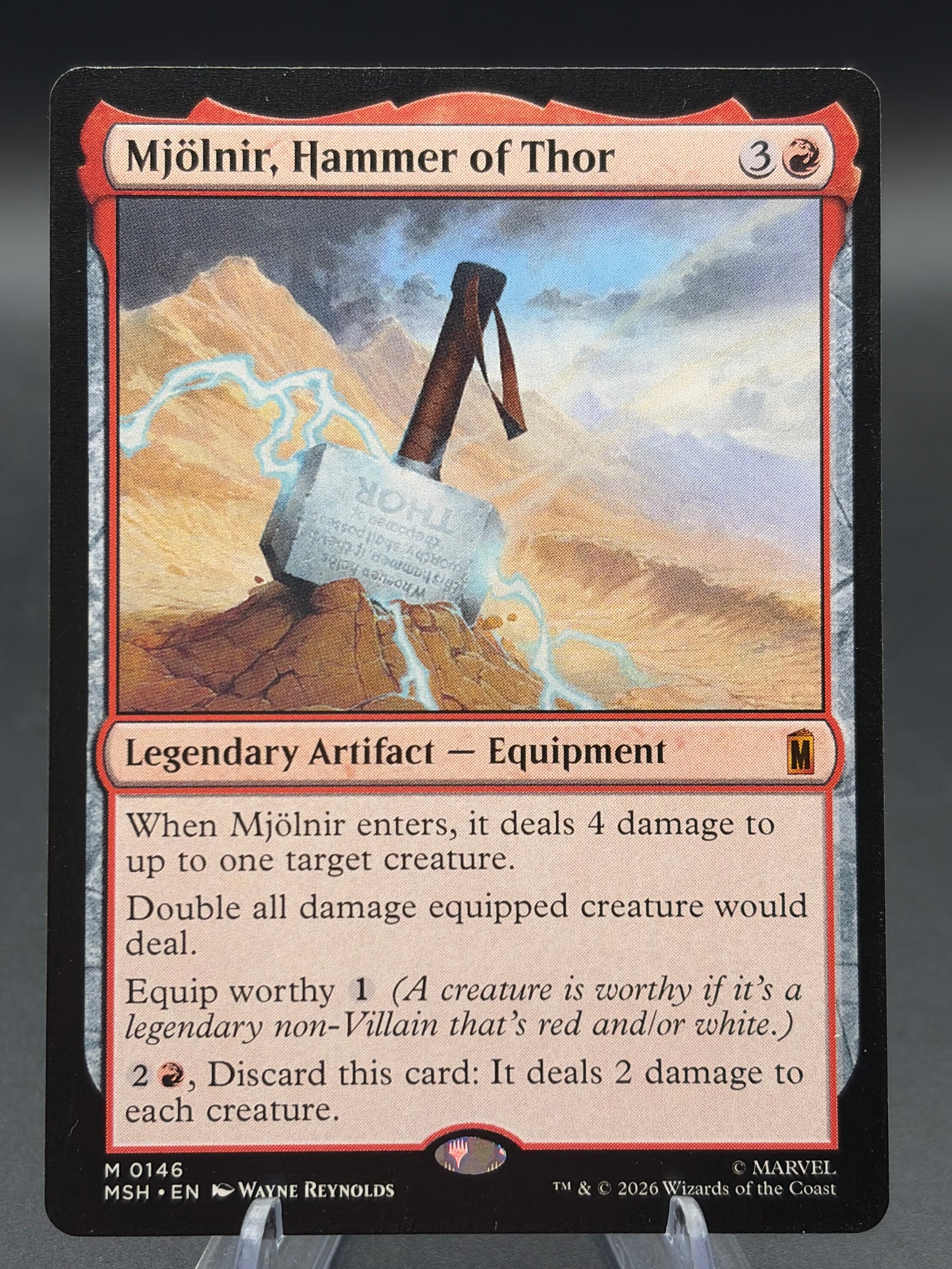 MTG TCG: Mjolnir, Hammer of Thor M 0146 - Marvel Super Heroes