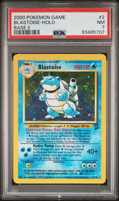 PSA 7 Pokémon TCG: 2000 Blastoise 2/130 Base Set 2