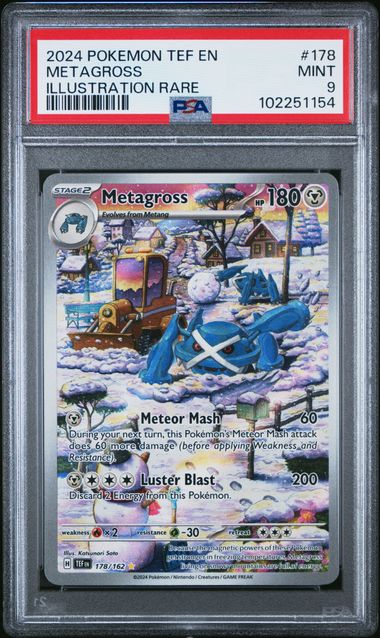 PSA 9 Pokémon TCG: 2024 Metagross 178/162 S&V: Temporal Forces