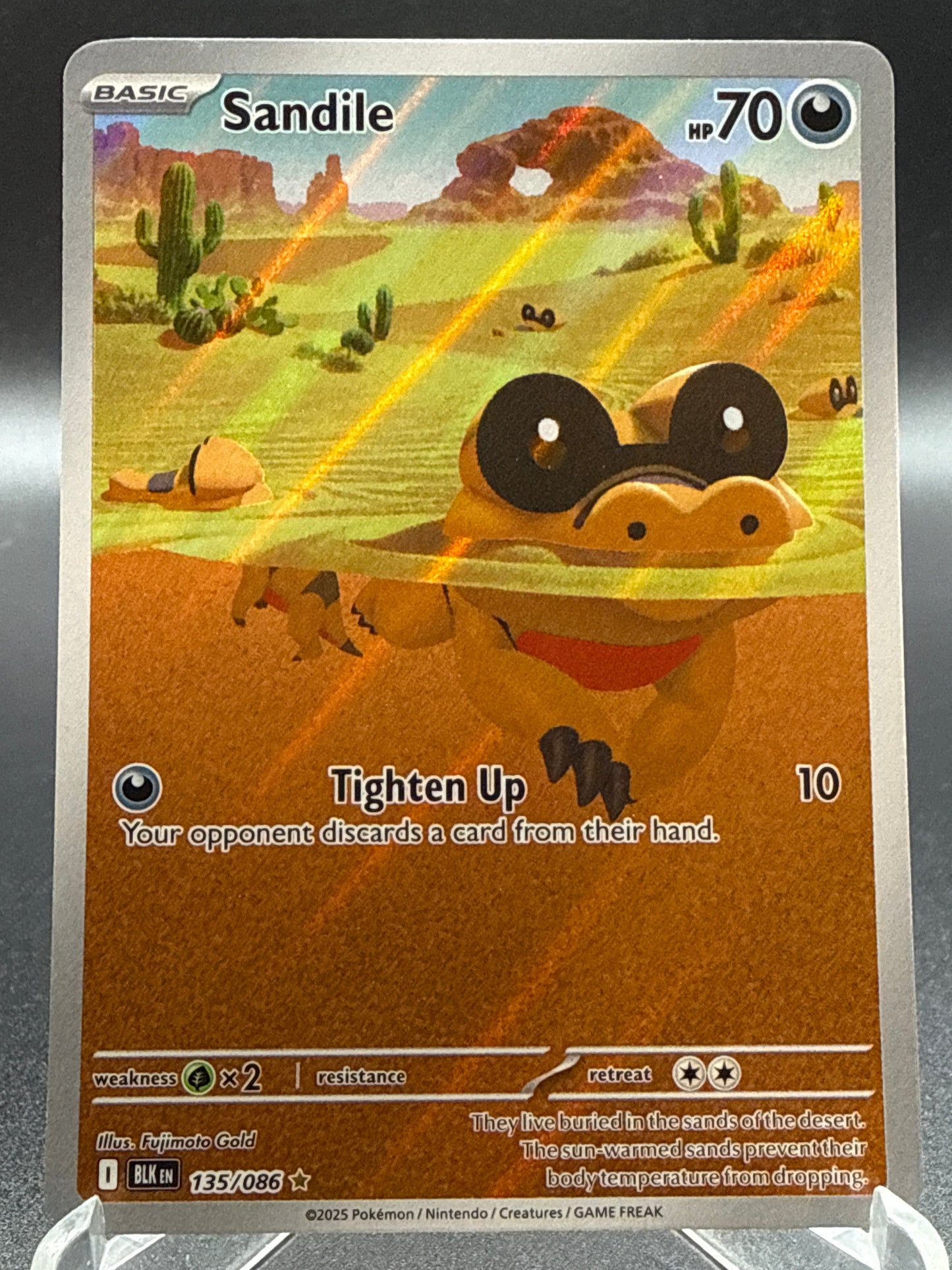 Pokémon TCG: 2025 Sandile 135/086 SV: Black Bolt