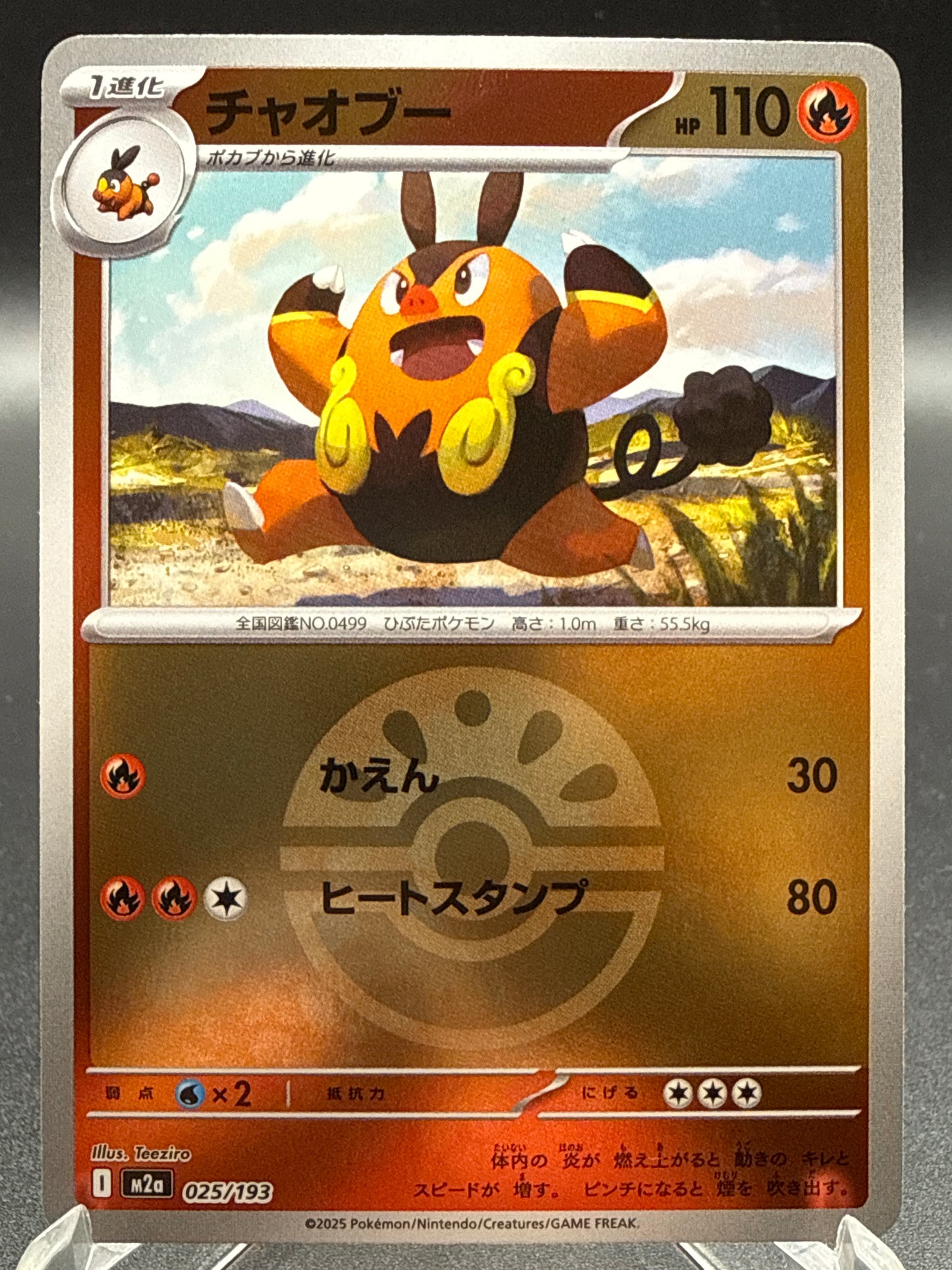 Pokémon TCG: 2025 Japanese Pignite (Friend Ball Pattern) 025/193 M2a: Mega Dream