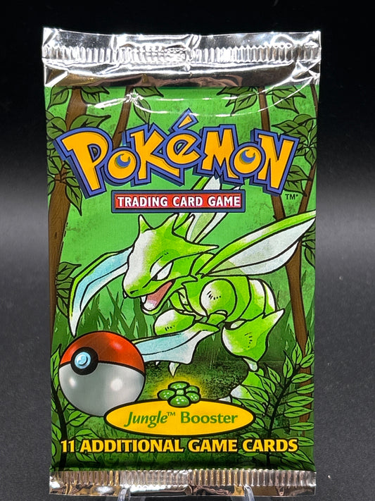 Pokémon TCG: Jungle Unlimited Booster Pack Factory Sealed (Scyther Art) 20.54g
