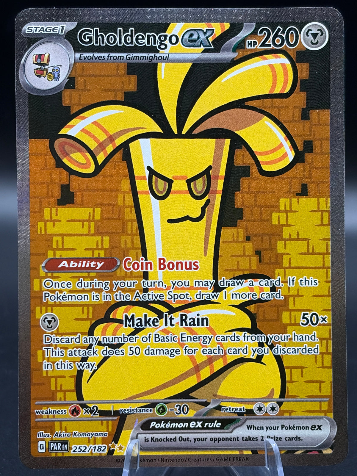 Pokémon TCG: 2023 Gholdengo ex - 252/182 - S&V: Paradox Rift