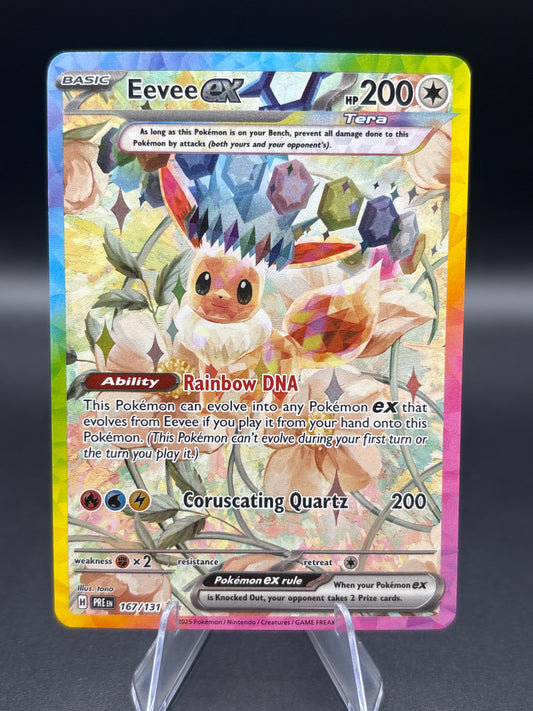 Pokémon TCG: 2025 Eevee ex 167/131 SV: Prismatic Evolutions