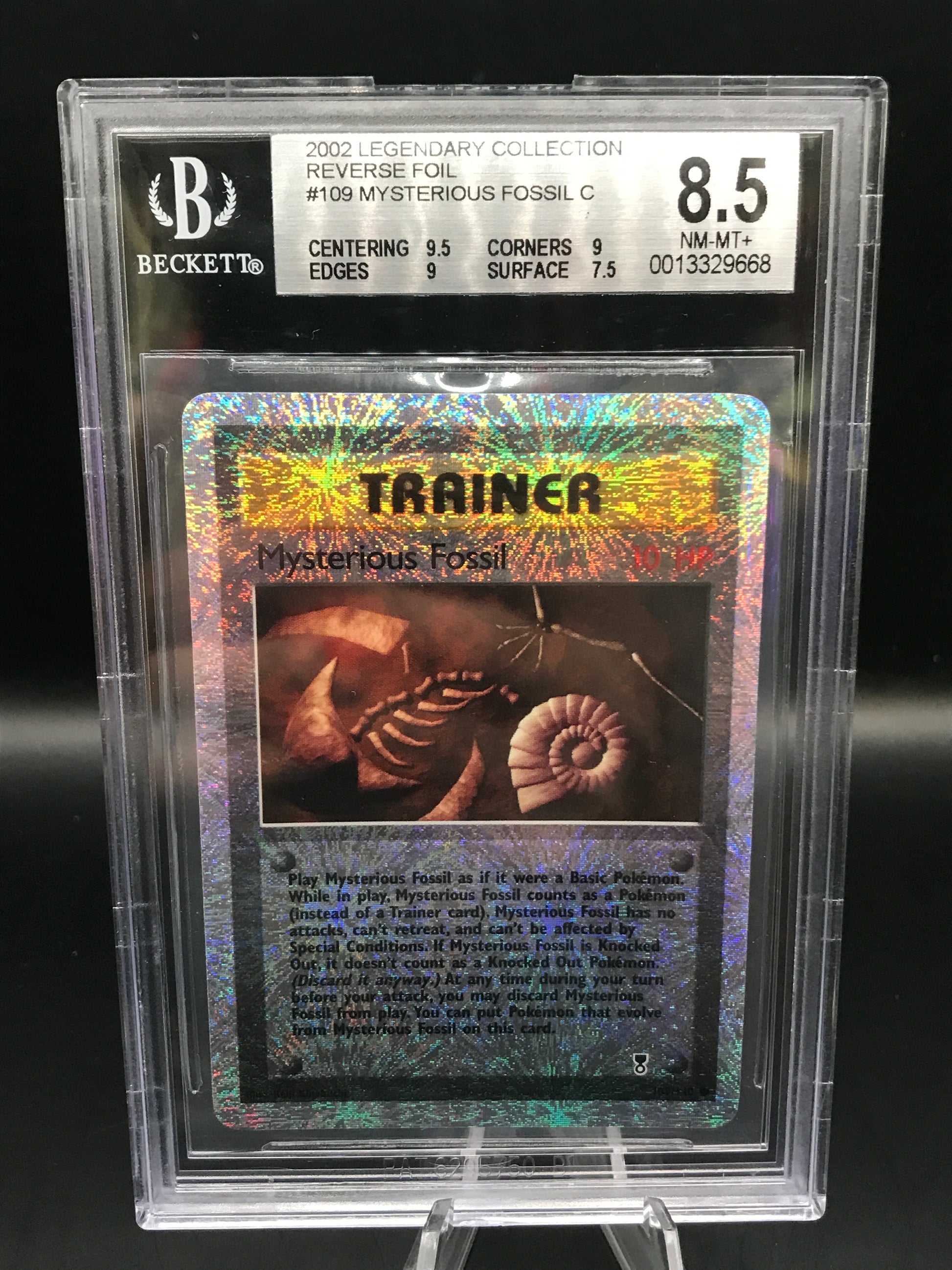 mysterious fossil pokemon card BGS 8.5 Pokémon TCG: 2002 Mysterious Fossil 109/110 Legendary Collecti – Epic Trading Collectibles