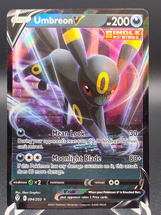 Pokémon TCG: 2021 Umbreon V 094/203 SWSH: Evolving Skies