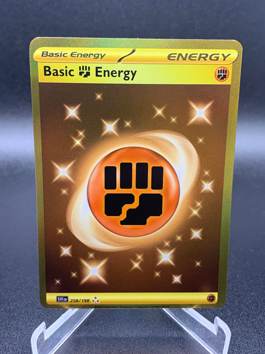 Pokémon TCG: 2023 Basic Fighting Energy 258/198 Scarlet & Violet Base Set