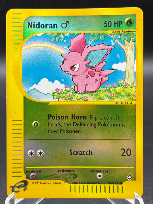 Pokémon TCG: Nidoran M 96/147 - Aquapolis Reverse Holo