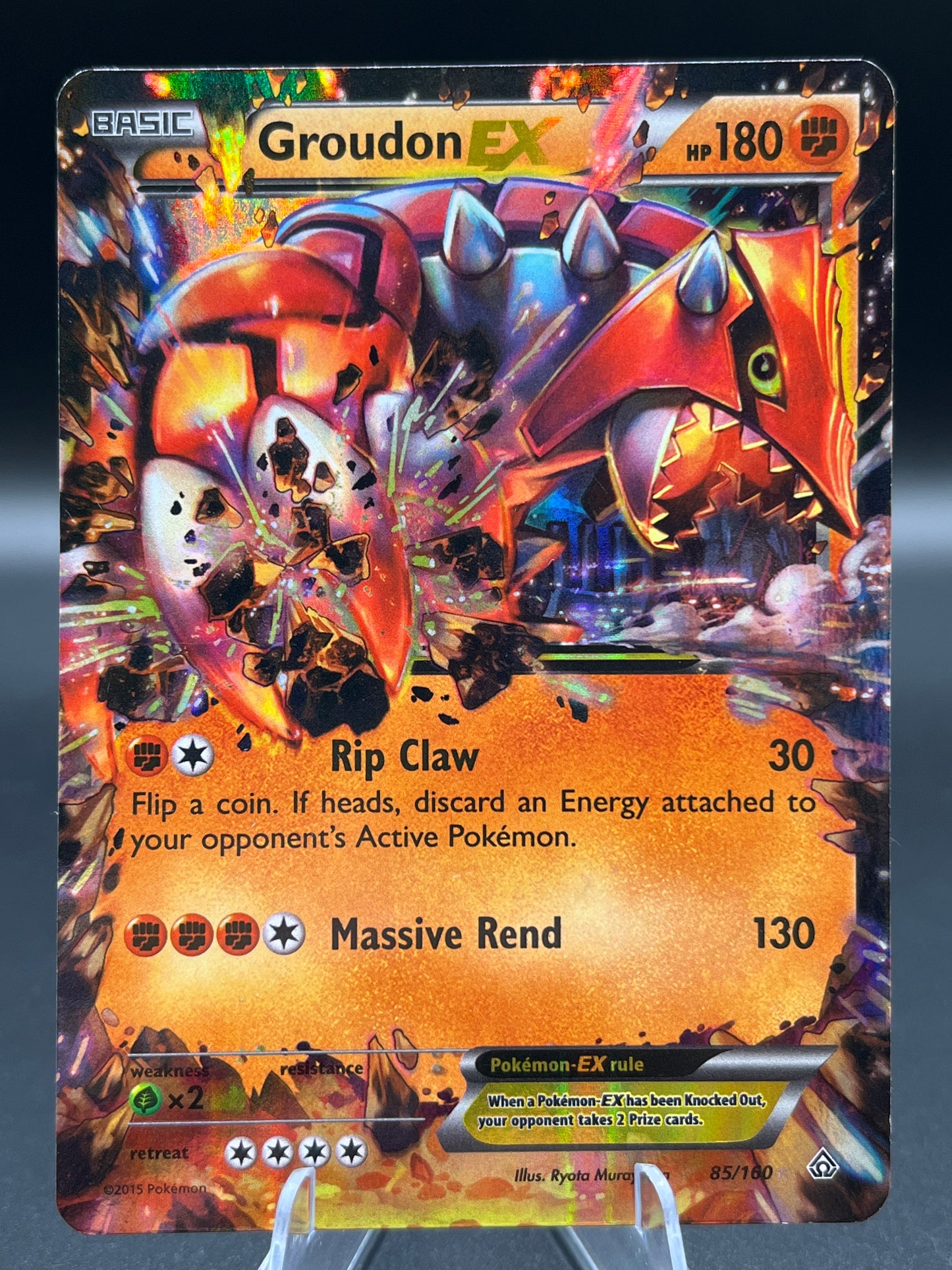 Pokémon TCG: 2015 Groudon ex 85/160 XY: Primal Clash