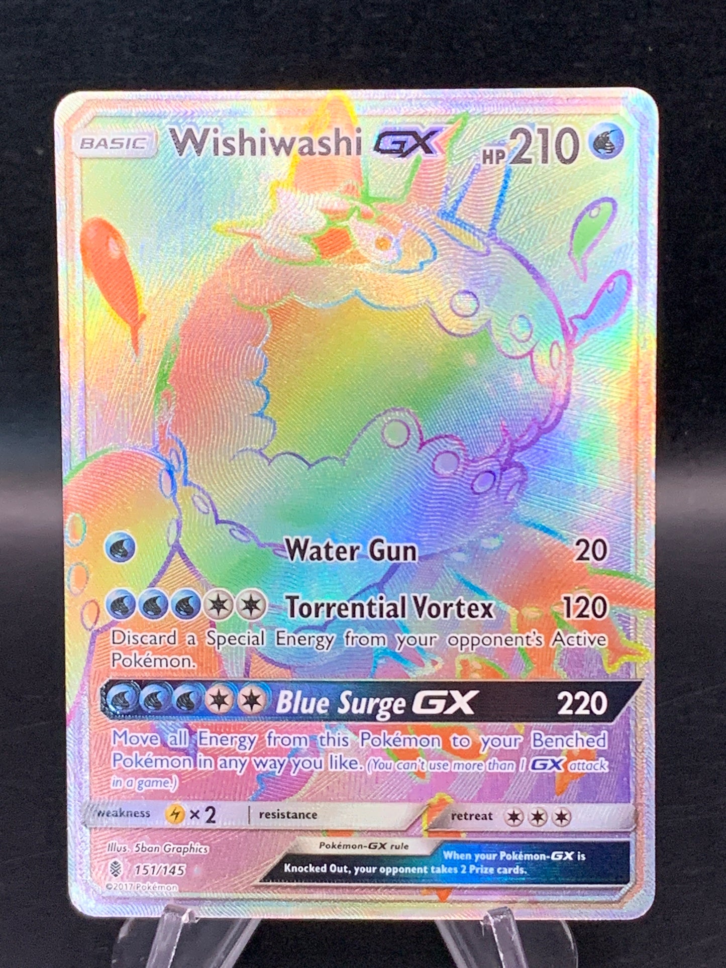 Pokémon TCG: 2017 - Wishiwashi GX - 151/145 - SM: Guardians Rising