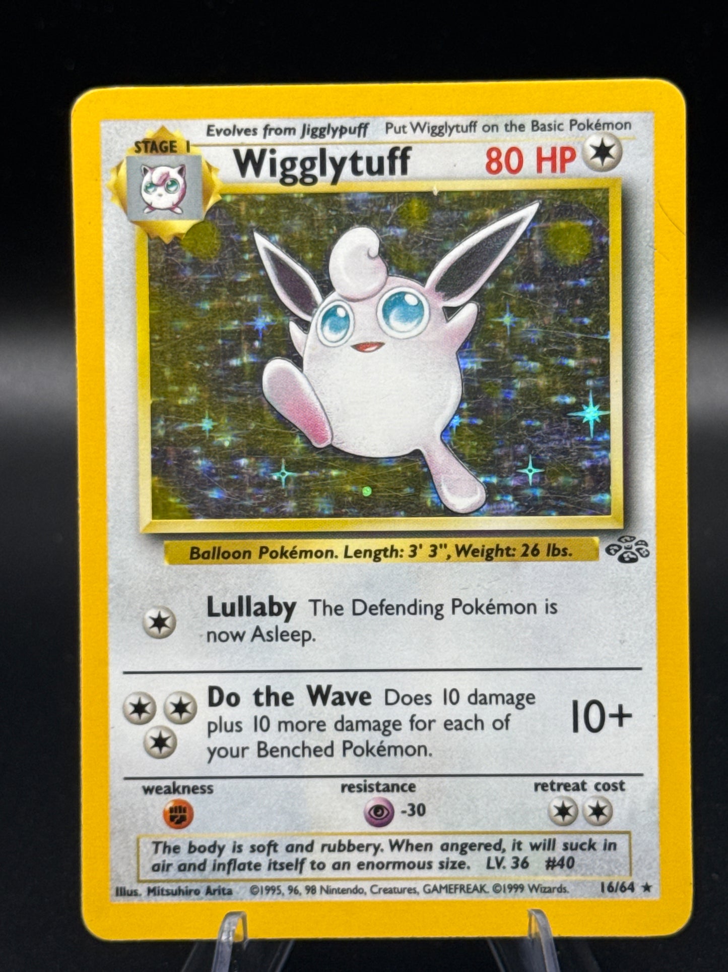 Pokémon TCG: 1999 Wigglytuff 16/64 Jungle Holo