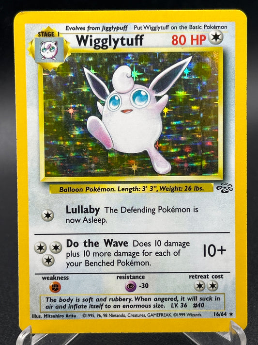 Pokémon TCG: 1999 Wigglytuff 16/64 Jungle Unlimited Holo