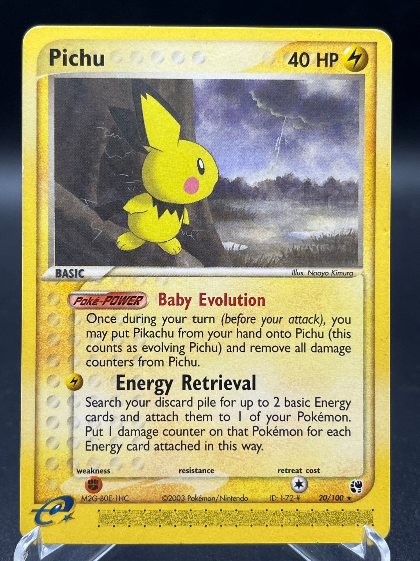 Pokémon TCG: 2003 Pichu 20/100 - EX: Sandstorm