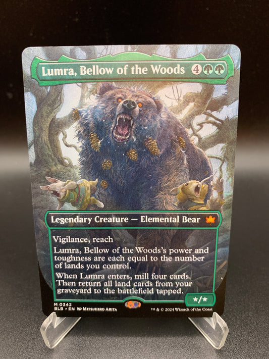 MTG TCG: Lumra, Bellow of the Woods (Borderless) 0342 BLB: Bloomburrow