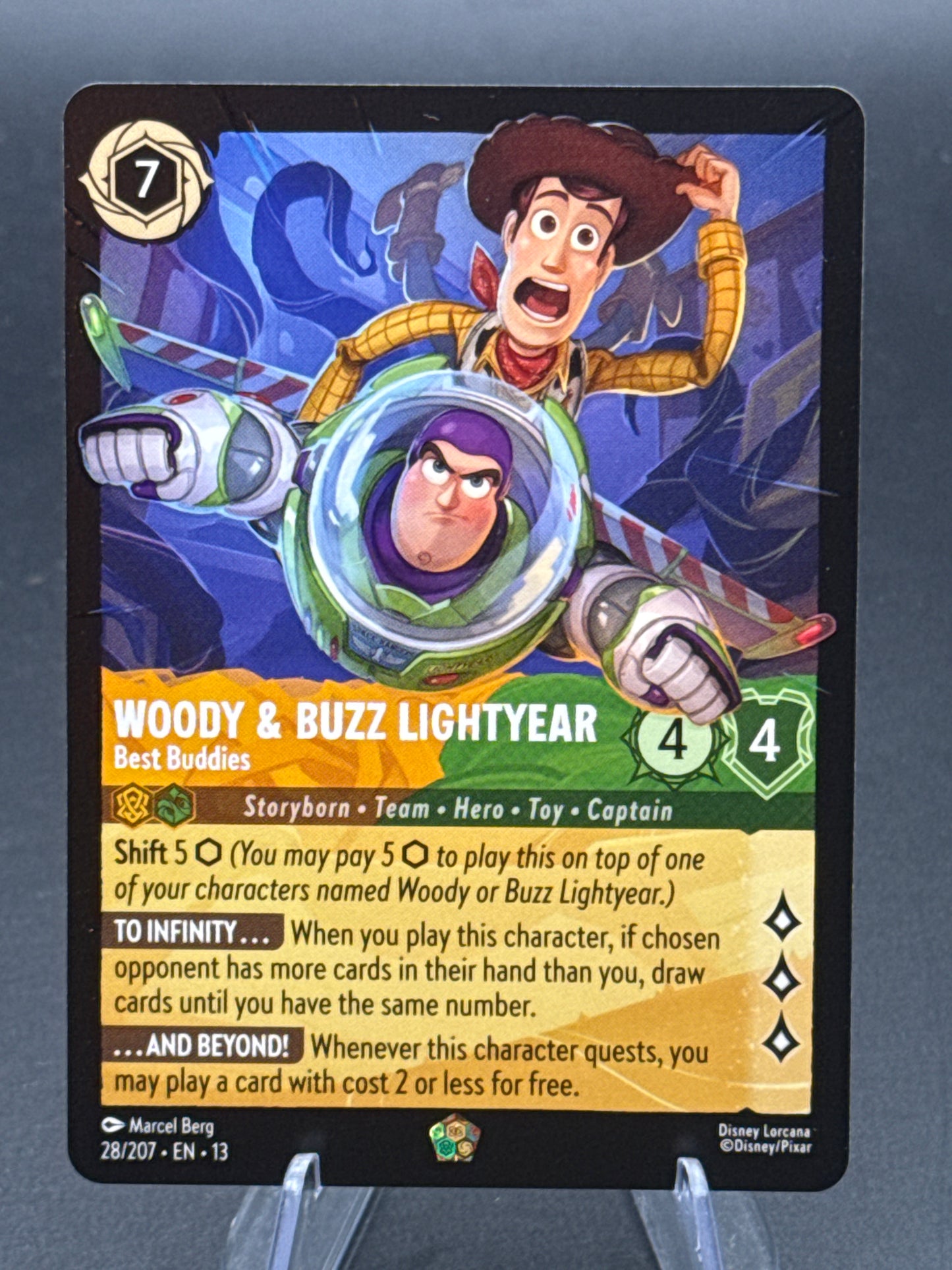 Lorcana TCG: Woody & Buzz Lightyear 28/207 - Best Buddies - Attack of the Vine!