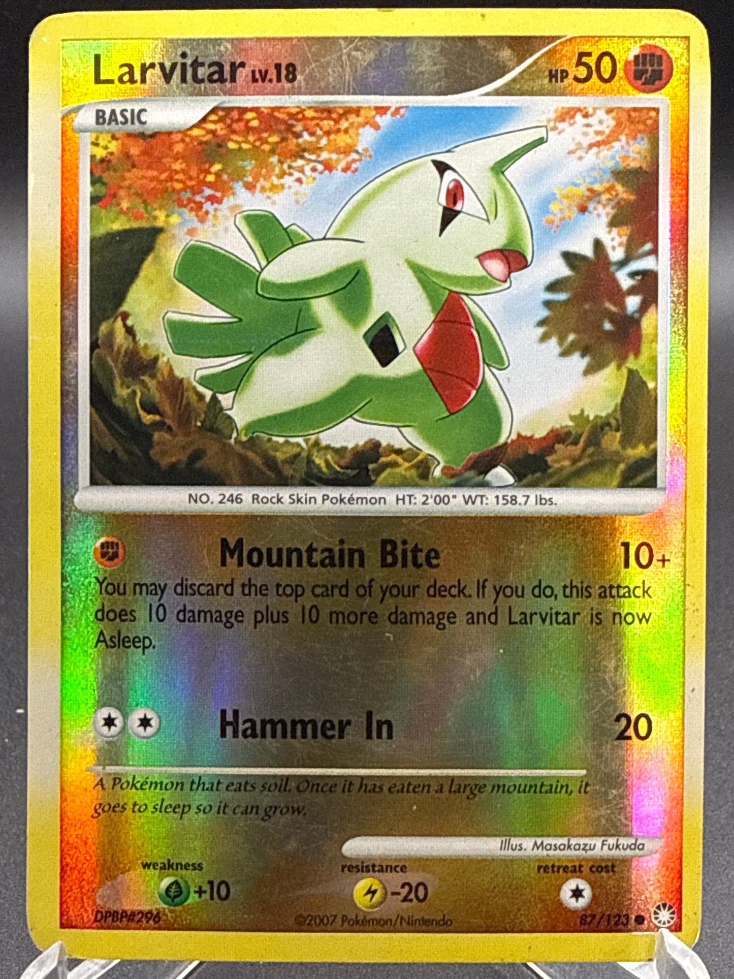 Pokémon TCG: 2007 Larvitar - 87/123 - Mysterious Treasures
