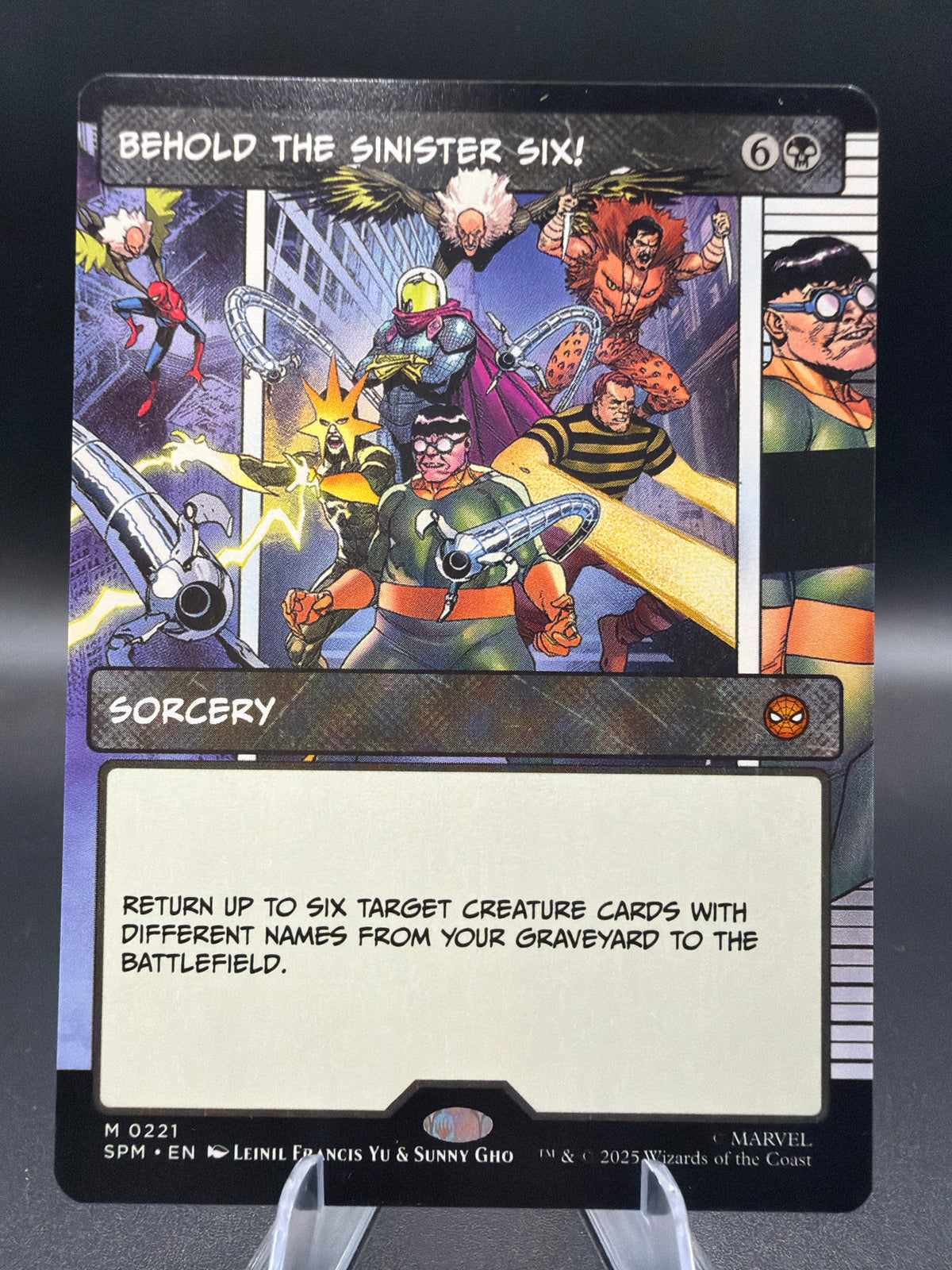 MTG TCG: 2025 Behold the Sinister Six! (Borderless) - 0221 - Marvel's Spider-Man (SPM)