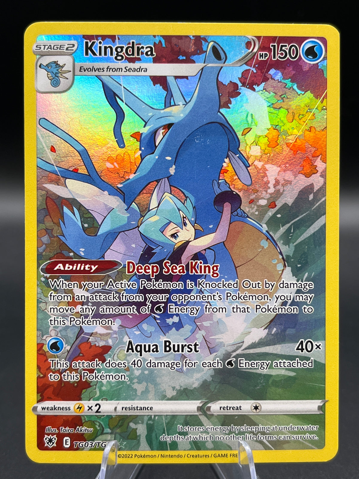 Pokémon TCG: 2022 Kingdra - TG03/TG30 - SWSH: Astral Radiance Trainer Gallery