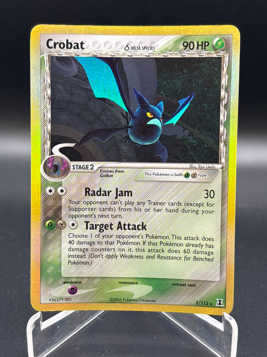 Pokémon TCG: 2005 Crobat Delta Species 2/113 ex Delta Species Holo