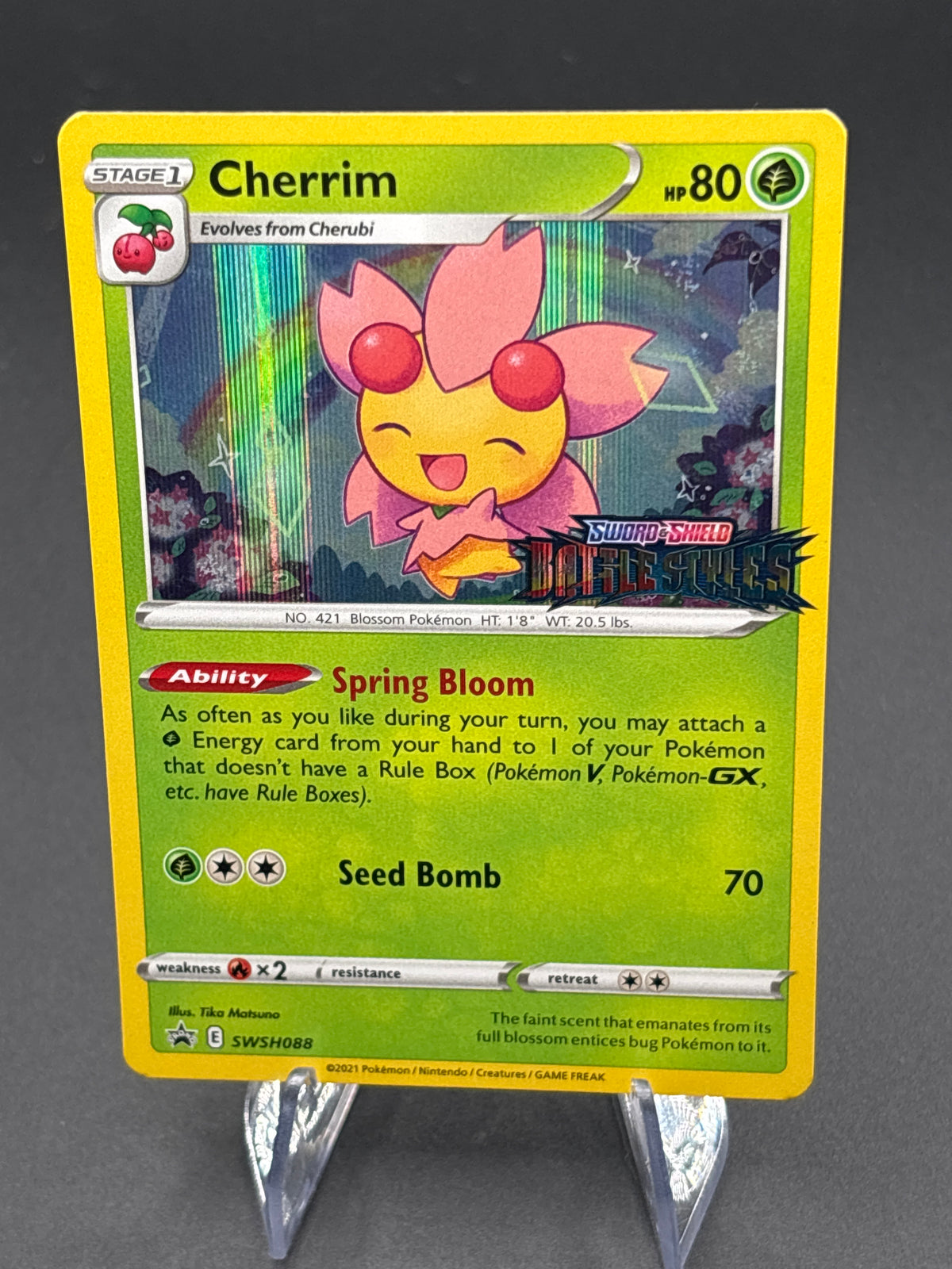 Pokémon TCG: 2021 Cherrim - SWSH088 (Prerelease) - SWSH: Sword & Shield Promo Cards (SWSD)