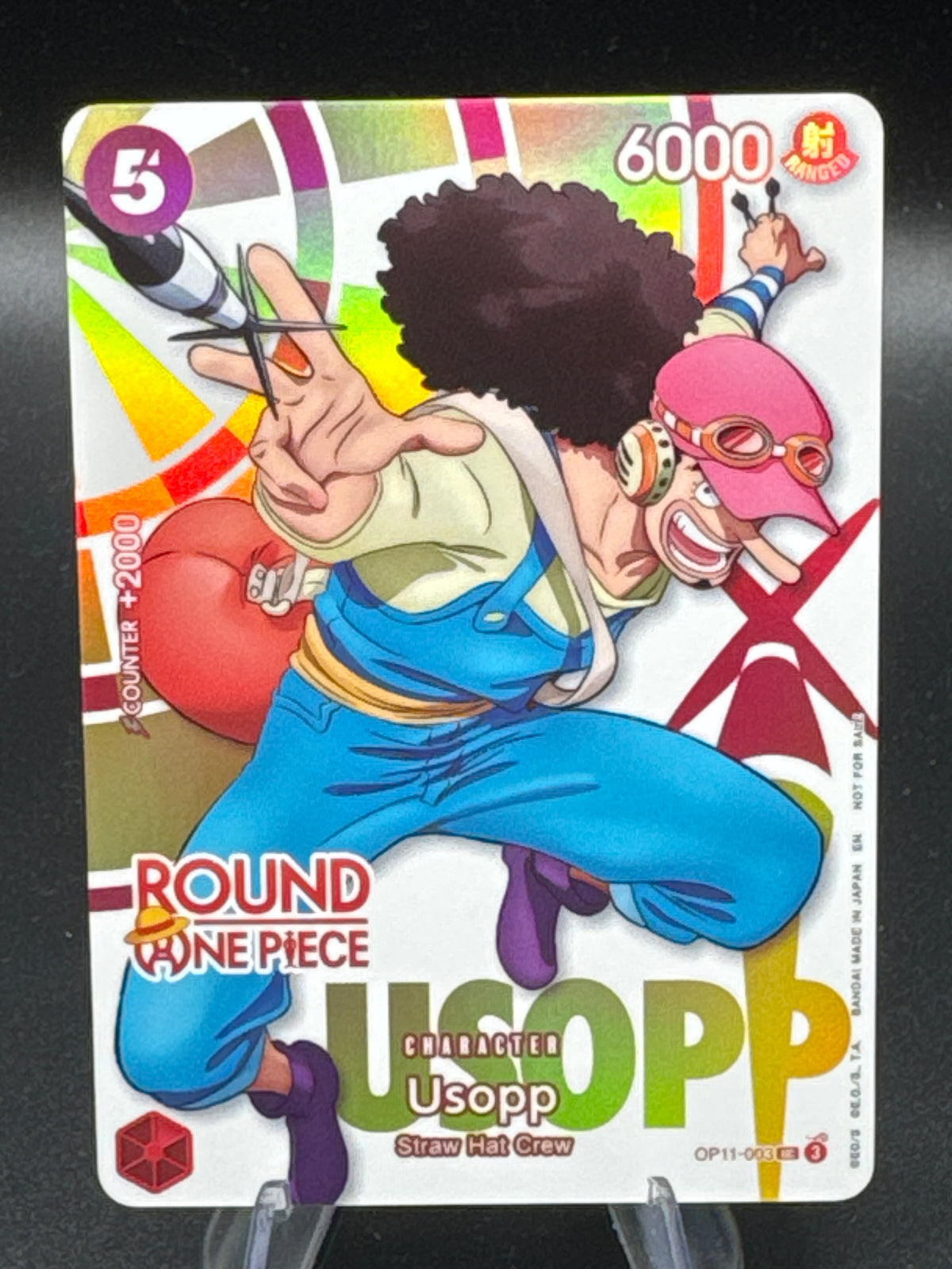 One Piece TCG: Usopp OP11-003 Round One Promo