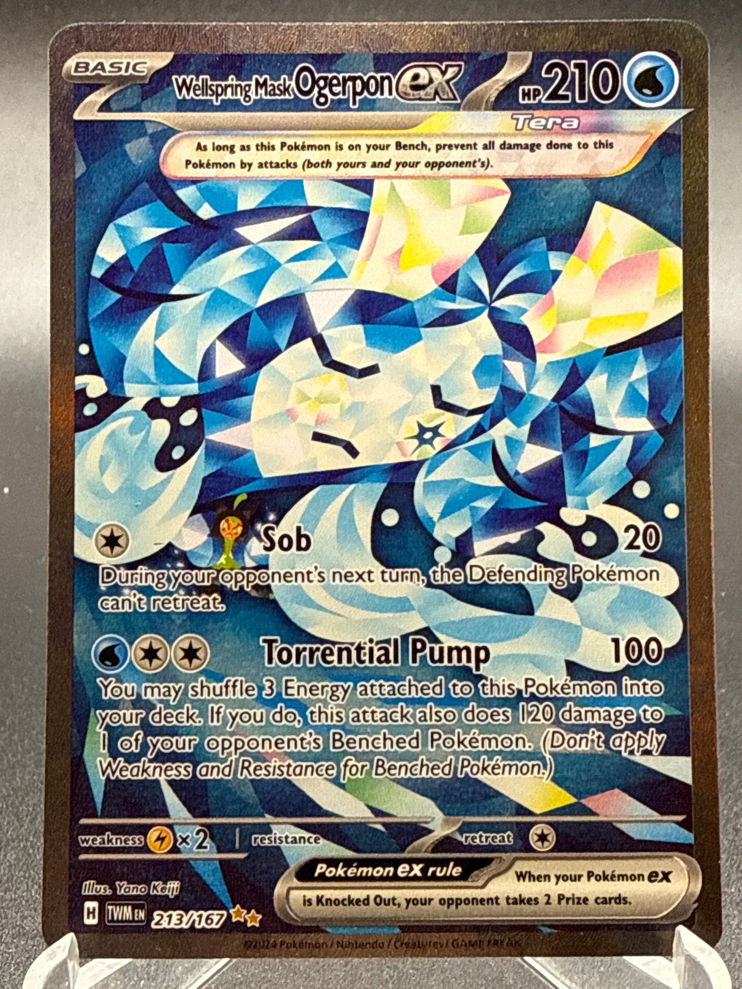 Pokémon TCG: 2024 Wellspring Mask Ogerpon ex 213/167 SV: Twilight Masquerade