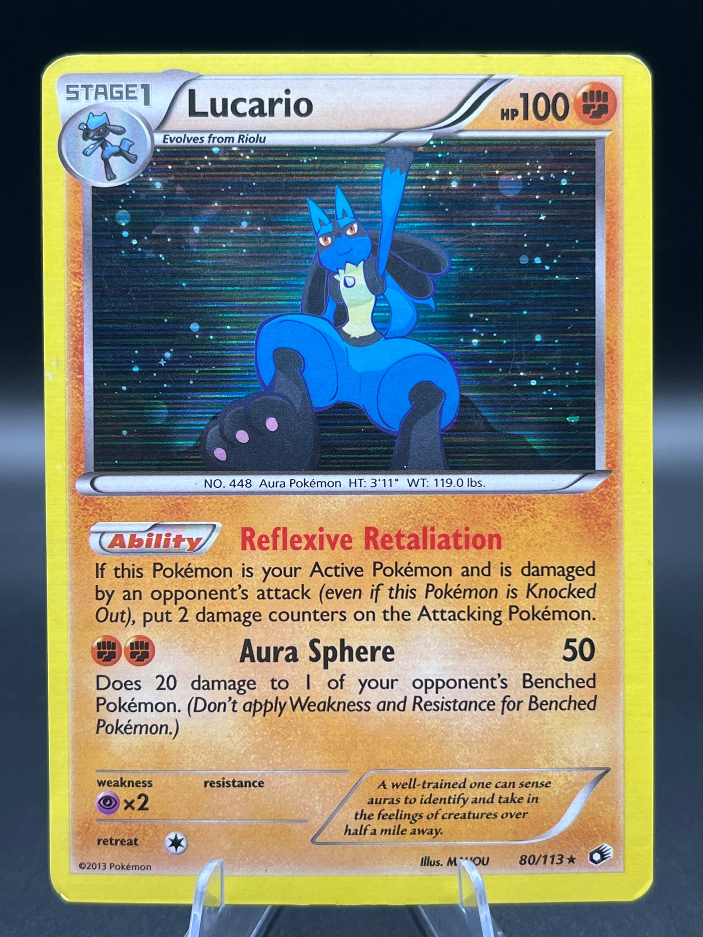 Pokémon TCG: 2013 Lucario 80/113 Legendary Treasures
