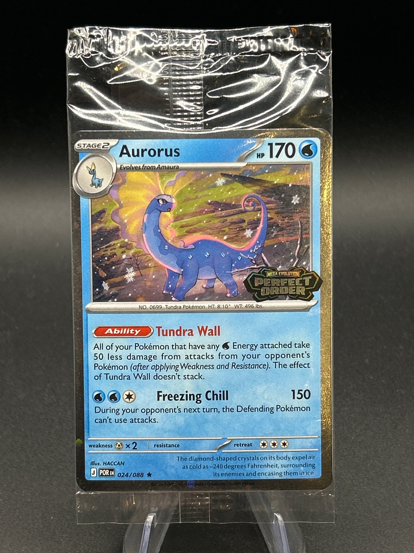 Pokémon TCG: 2026 Aurorus - 024/088 - Perfect Order Sealed Promo Stamped Sealed