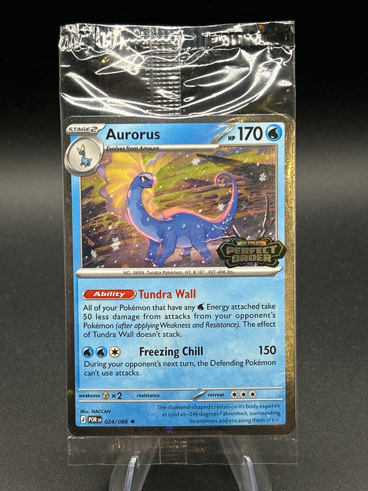 Pokémon TCG: 2026 Aurorus - 024/088 - Perfect Order Sealed Promo Stamped Sealed