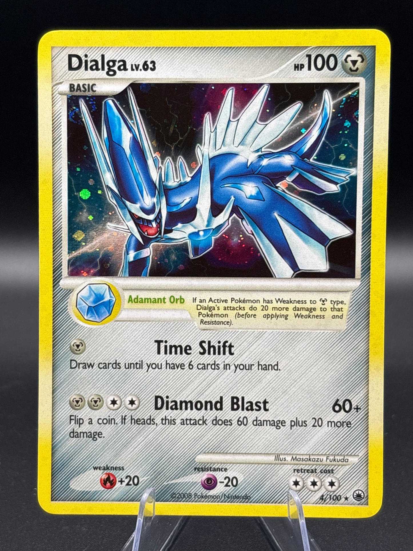 Pokémon TCG: 2008 Dialga - 4/100 - Majestic Dawn (MD)