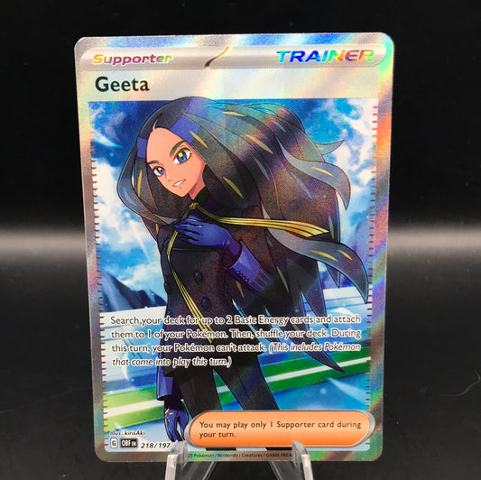 Pokémon TCG: 2023 Geeta 218/197 SV: Obsidian Flames