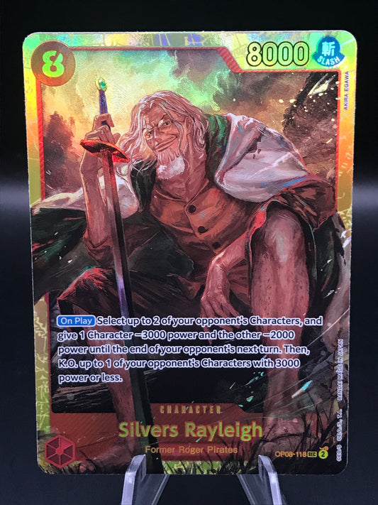 One Piece TCG: Silvers Rayleigh OP08-118 SEC Two Legends