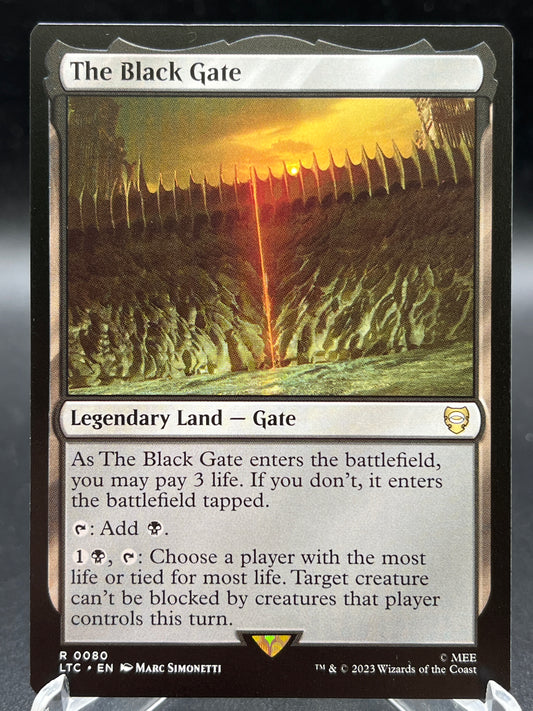 MTG TCG: The Black Gate R 0080 - Commander: The Lord of the Rings: Tales of Middle-earth