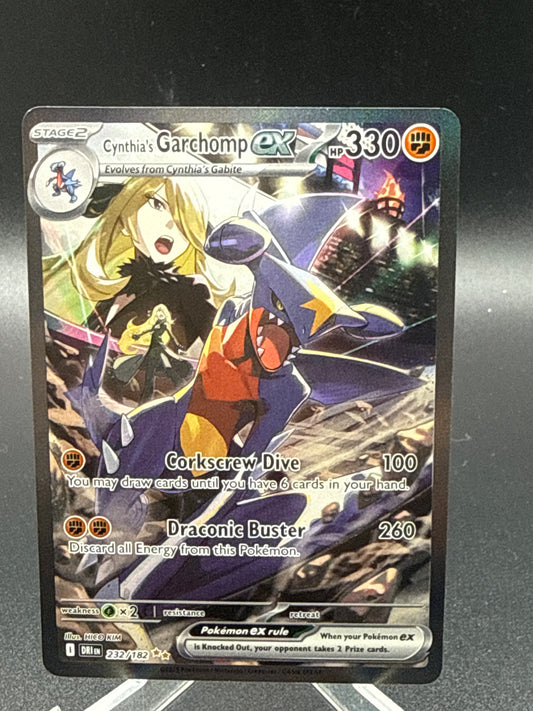 Pokémon TCG: 2025 Cynthia's Garchomp ex 232/182 SV: Destined Rivals